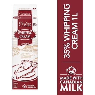 Baxter 35% Whipping Cream 1 l, $0.71/100ml