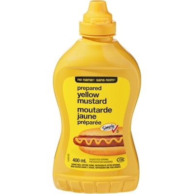 No Name Prepared Yellow Mustard 400 ml, $0.41/100ml
