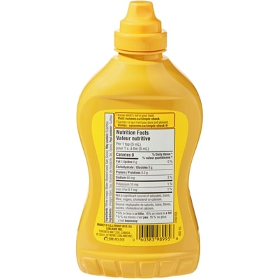 Moutarde jaune préparée