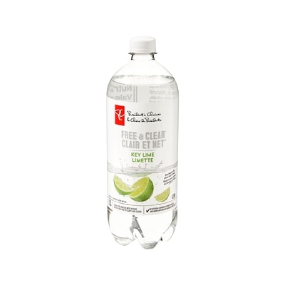 le Choix du Président Boisson à base d’eau pétillante Clair et net, limette 1 l, 0,10 $/100ml