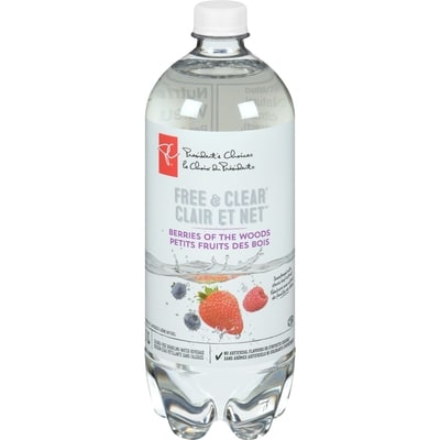 President's Choice Free & Clear Berries of the Woods Sparkling Water Beverage 1 l, $0.10/100ml