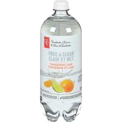 President's Choice Free & Clear Tangerine-Lime Sparkling Water Beverage 1 l, $0.10/100ml