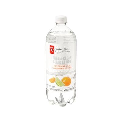 le Choix du Président Boisson à base d’eau pétillante Clair et net, tangerine et lime 1 l, 0,10 $/100ml