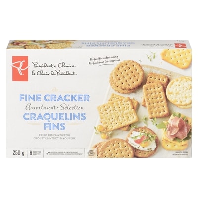 President's Choice Fine Cracker Assortment 250 g, $2.00/100g