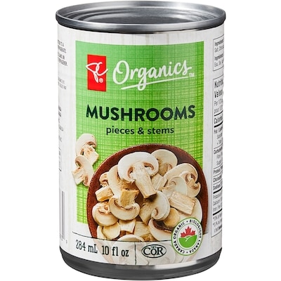PC Organics Organic Mushrooms, Pieces & Stems 284 ml, $0.70/100ml