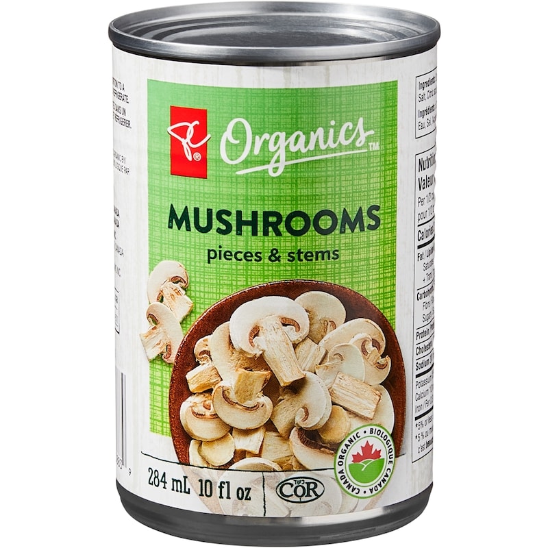 Organic Mushrooms, Pieces & Stems