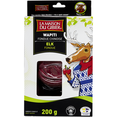 Maison Du Gibier Elk Fondue, Chinese 200 g, $8.00/100g