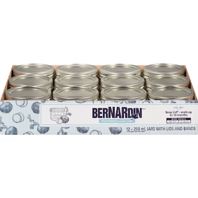 Bernardin Preserve & Serve Mason Jars 12x250.0 ml, $0.67/100ml