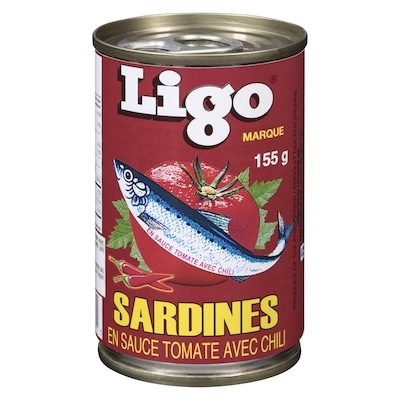 Ligo Sardines dans une sauce à la tomate piquante 155 g, 0,96 $/100g