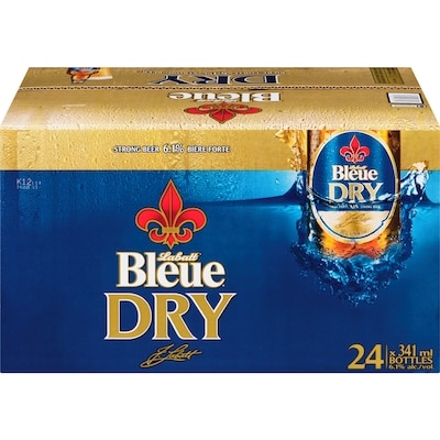 Labatt Blue Dry (ID required at pick-up) 24x341.0 ml, $0.48/100ml