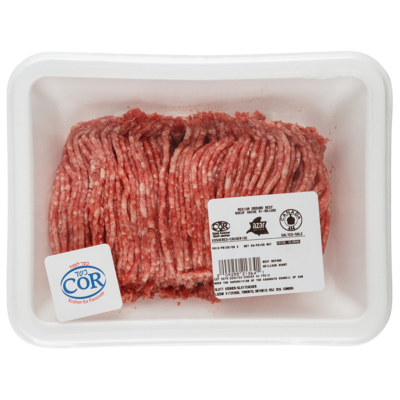 Lazar Kosher Medium Ground Beef $28.64/1kg $12.99/1lb