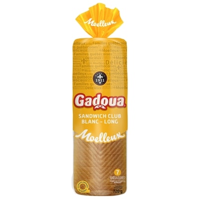 Gadoua Pain blanc sandwich long 675 g, 0,62 $/100g