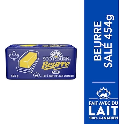 Scotsburn Beurre salé 454 g, 1,32 $/100g