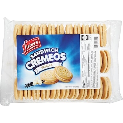 Liebers Cremeos Vanilla Creme Sandwich Cookies 368 g, $1.49/100g