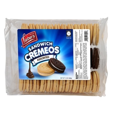 Lieber’s Biscuits sandwich à la crème assortis 397 g, 2,01 $/100g