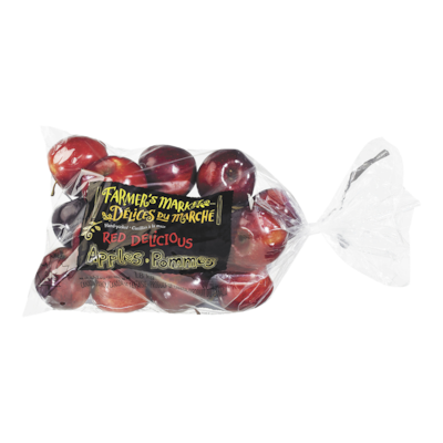 Farmer's Market Red Delicious Apples, 5 lb bag 5 lb, $0.24/100g