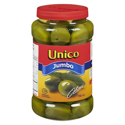 Unico Olives, Jumbo 750 ml, $1.07/100ml