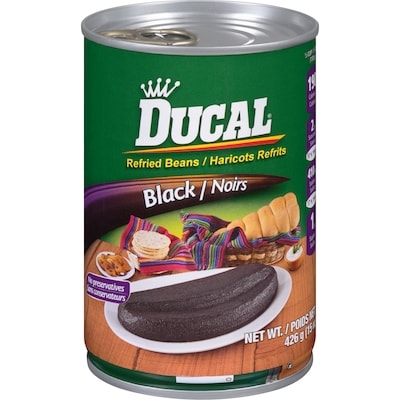 Ducal Refried Black Beans 426 g, $0.70/100g