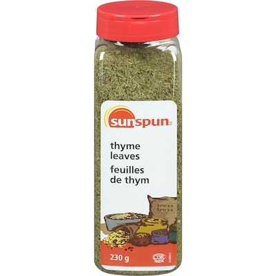 Sunspun Thyme Leaves 230 g, $2.30/100g