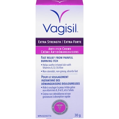 Vagisil Crème médicamenteuse contre les démangeaisons ultra-forte 30 g, 34,97 $/100g