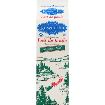 Kawartha Lait de poule 1 l, 0,55 $/100ml