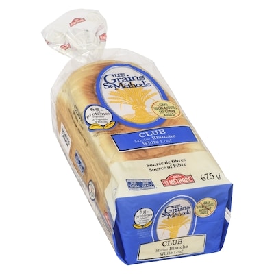 Pain blanc sans gras, ni sucre ajoutés