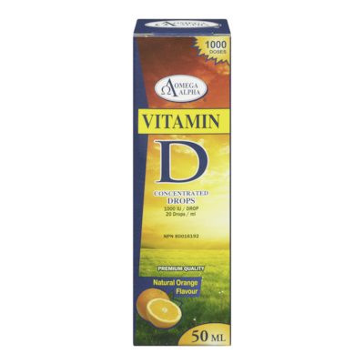 Omega Alpha Vitamin D3 Drops 50 ml, $71.98/100ml