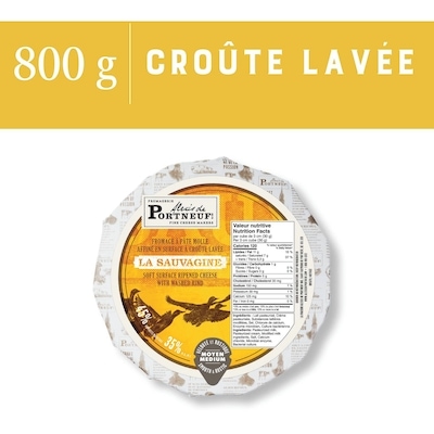 Alexis de Portneuf Fromage La Sauvagine 6,09 $/100g 27,63 $/1lb