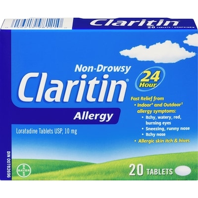 Claritin Allergy Medicine, 24-Hour Non-Drowsy Relief 20 ea, $1.20/1ea