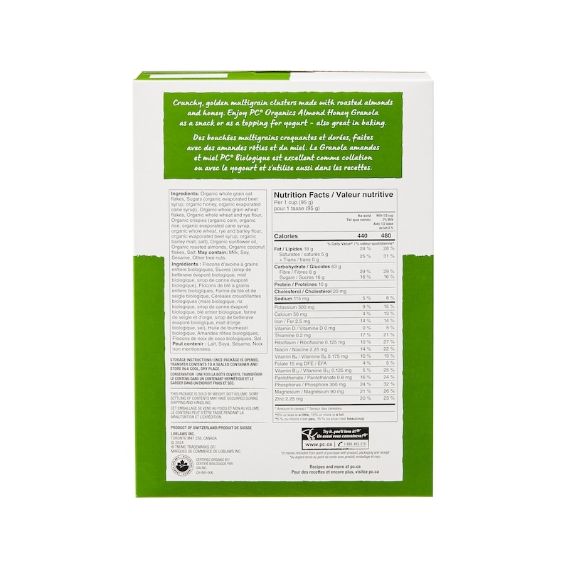 Organics Almond Honey Granola