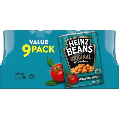 Heinz Fèves Originales Sauce Tomate 9x398.0 ml, 0,40 $/100ml