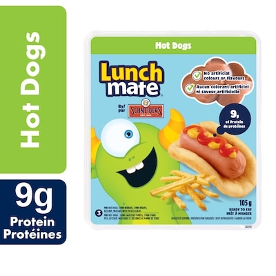 Schneiders Hot Dogs Lunch Kit 105 g, $2.86/100g