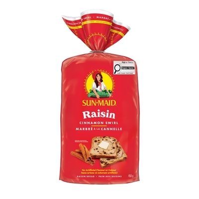 Sun-maid Pain aux raisins marbré à la cannelle 450 g, 1,40 $/100g