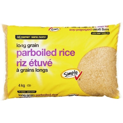 No Name Long Grain Parboiled Rice 4 kg, $0.35/100g