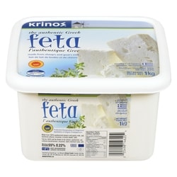 Krinos Greek Feta Cheese 1 kg, $3.60/100g