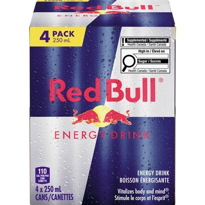 Red Bull Energy Drink, 4x250.0 ml, $1.25/100ml