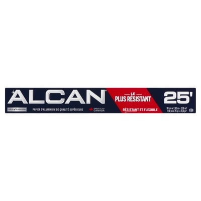ALCAN Feuille d'aluminium Alcan 25 pieds 1 ea, 6,99 $/1ch