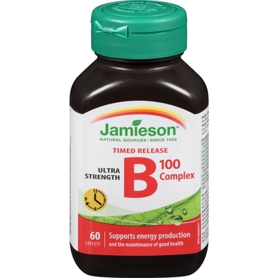 Jamieson B Complex 100 mg Timed Release 60 Count 60 ea, $0.39/1ea
