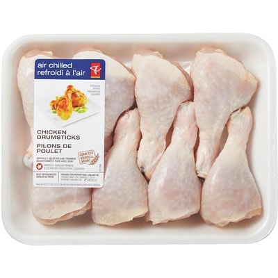 President's Choice Air Chilled Chicken Drumsticks, Club Pack $9.46/1kg $4.29/1lb
