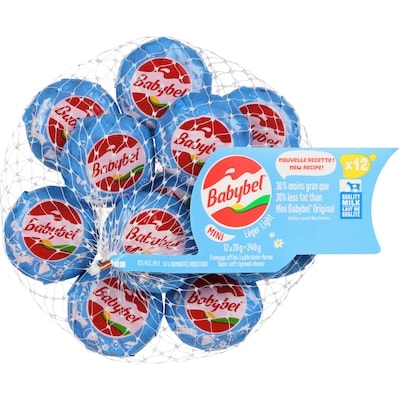 Babybel Dairy Snack Light 13% M.F., 12-Pack 240 g, $5.00/100g