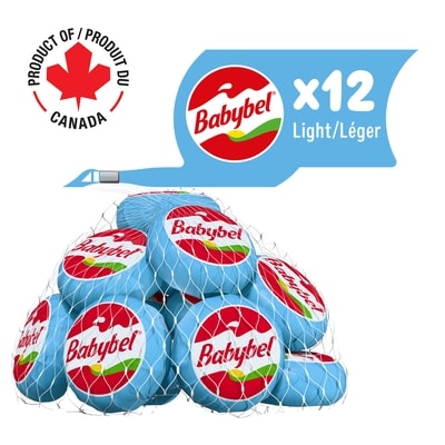 Babybel Collation de mini Babybel léger 13 % M.G. paquet de 12 240 g, 5,00 $/100g