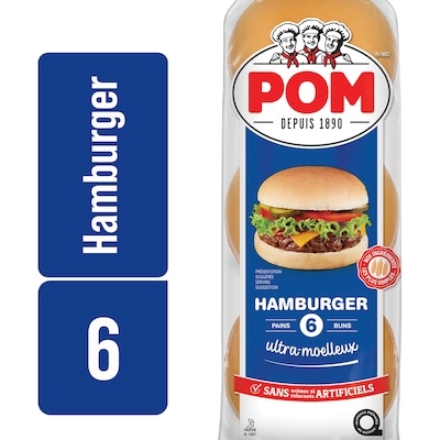 POM Pains à hamburger Ultra-moelleux 6 ea