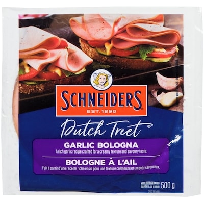 Schneiders Bologne à lail Dutch Treet 500 g, 10,00 $/1kg 1,00 $/100g