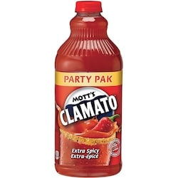 Mott's Clamato, Extra Spicy 2.54 l, $0.20/100ml
