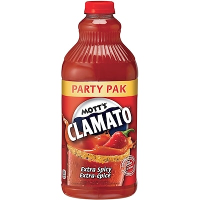 Mott’s Clamato Extra épicé 2.54 l, 0,28 $/100ml