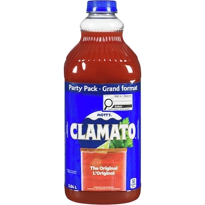 Mott’s Clamato L’original 2.54 l, 0,28 $/100ml