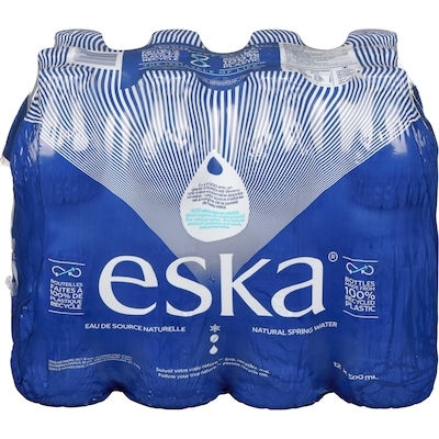 Eska Natural Spring Water  12x500.0 ml, $0.09/100ml