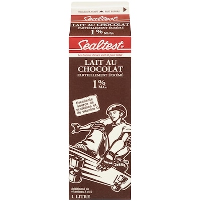 Sealtest Lait au chocolat 1% 1 l, 0,17 $/100ml