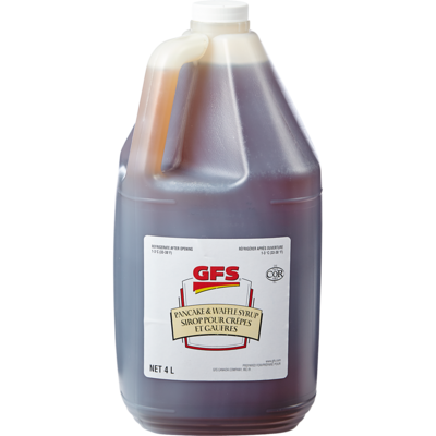 GFS Sirop pour crêpes et gaufres 4 l, 0,47 $/100ml