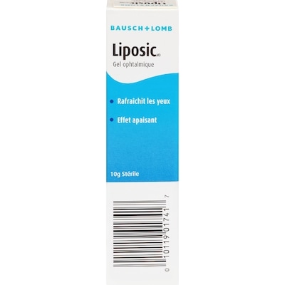 Bausch & Lomb Gel ophtalmique Liposic 10 g, 149,90 $/100g